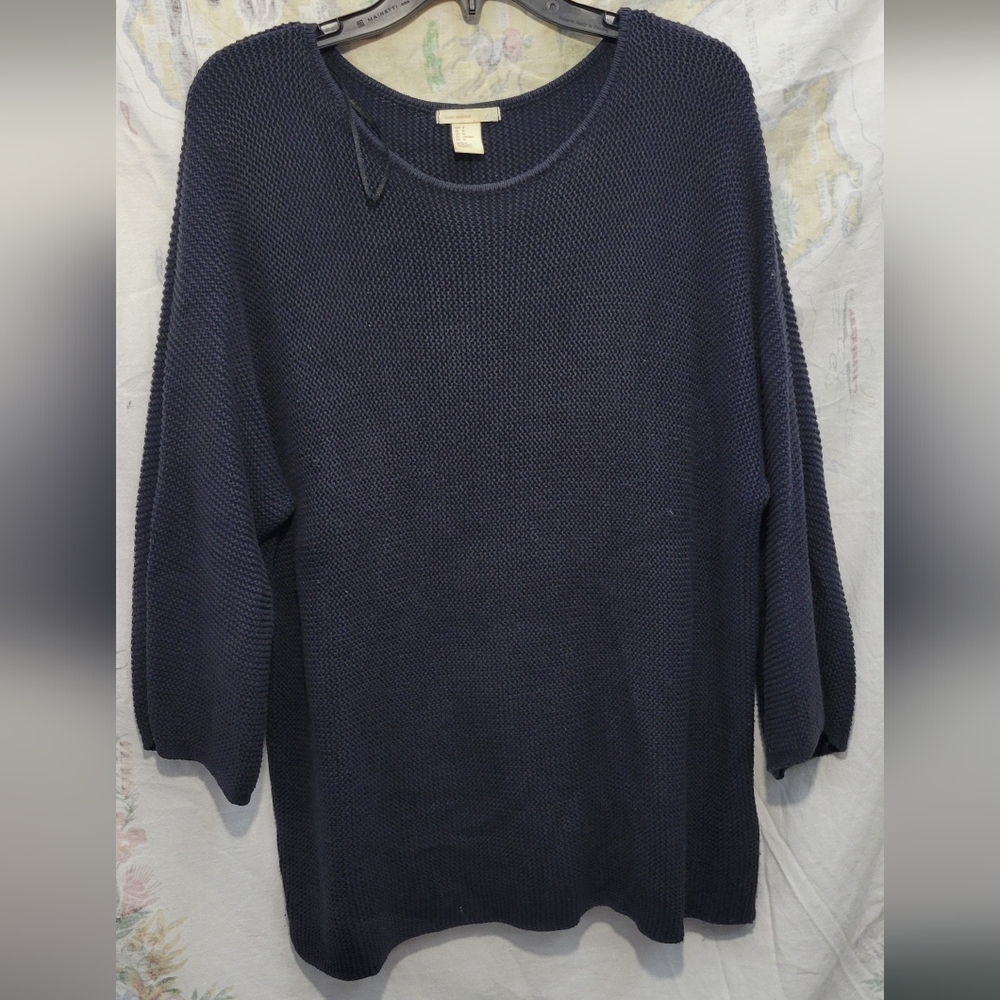 H&M Women's Navy Sweater Knit Size Medium